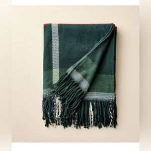 50"x60" Plaid Value Throw Blanket Red/Green - Hearth & Hand™ with Magnolia